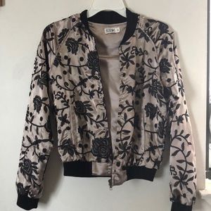 BNWOT LF Embroidered Bomber Jacket